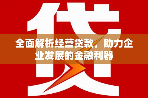 兴安全面解析经营贷款，助力企业发展的金融利器