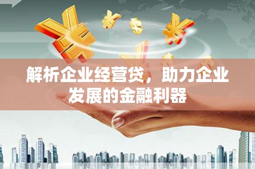 兴安解析企业经营贷，助力企业发展的金融利器