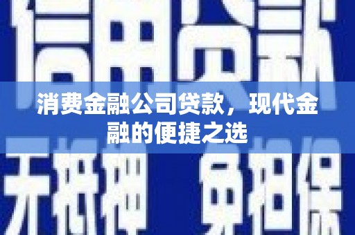 兴安消费金融公司贷款，现代金融的便捷之选