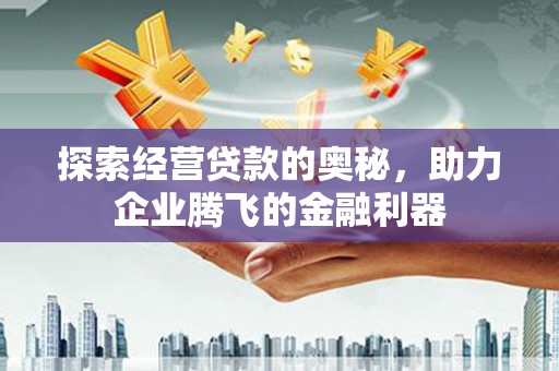 兴安探索经营贷款的奥秘，助力企业腾飞的金融利器