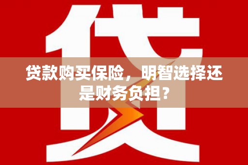 兴安贷款购买保险，明智选择还是财务负担？