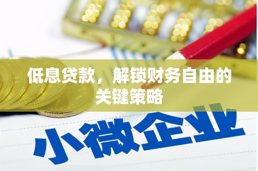兴安低息贷款，解锁财务自由的关键策略