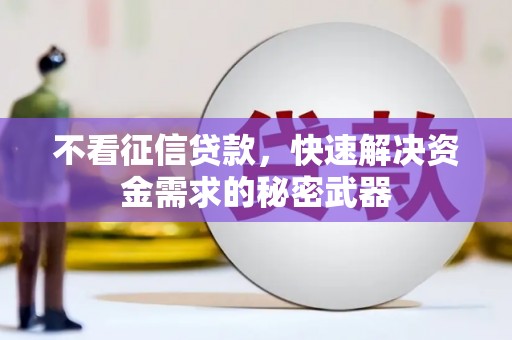 兴安不看征信贷款，快速解决资金需求的秘密武器