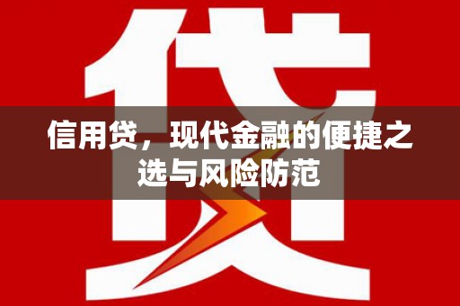 兴安信用贷，现代金融的便捷之选与风险防范