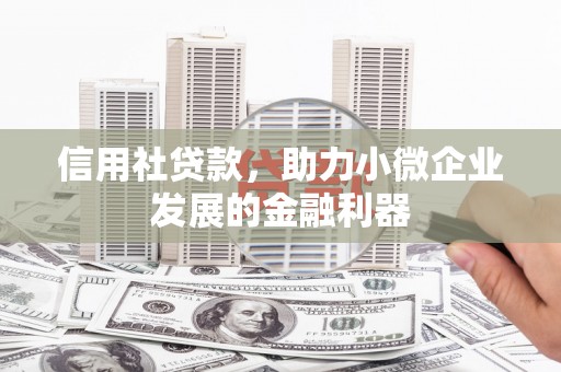 兴安信用社贷款，助力小微企业发展的金融利器