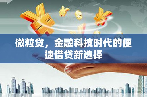 兴安微粒贷，金融科技时代的便捷借贷新选择